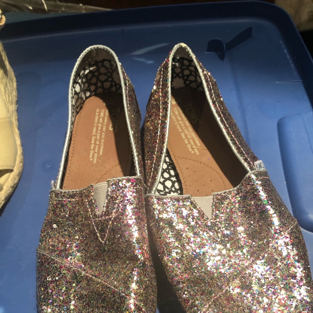 Toms Slip on Sparkling Shoes